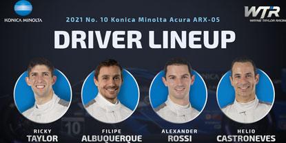 Wayne Taylor Racing Announces 2021 Driver Line Up