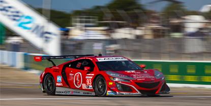 No. 93 Harrison Contracting Co. Acura NSX finishes eighth in GTD PRO debut